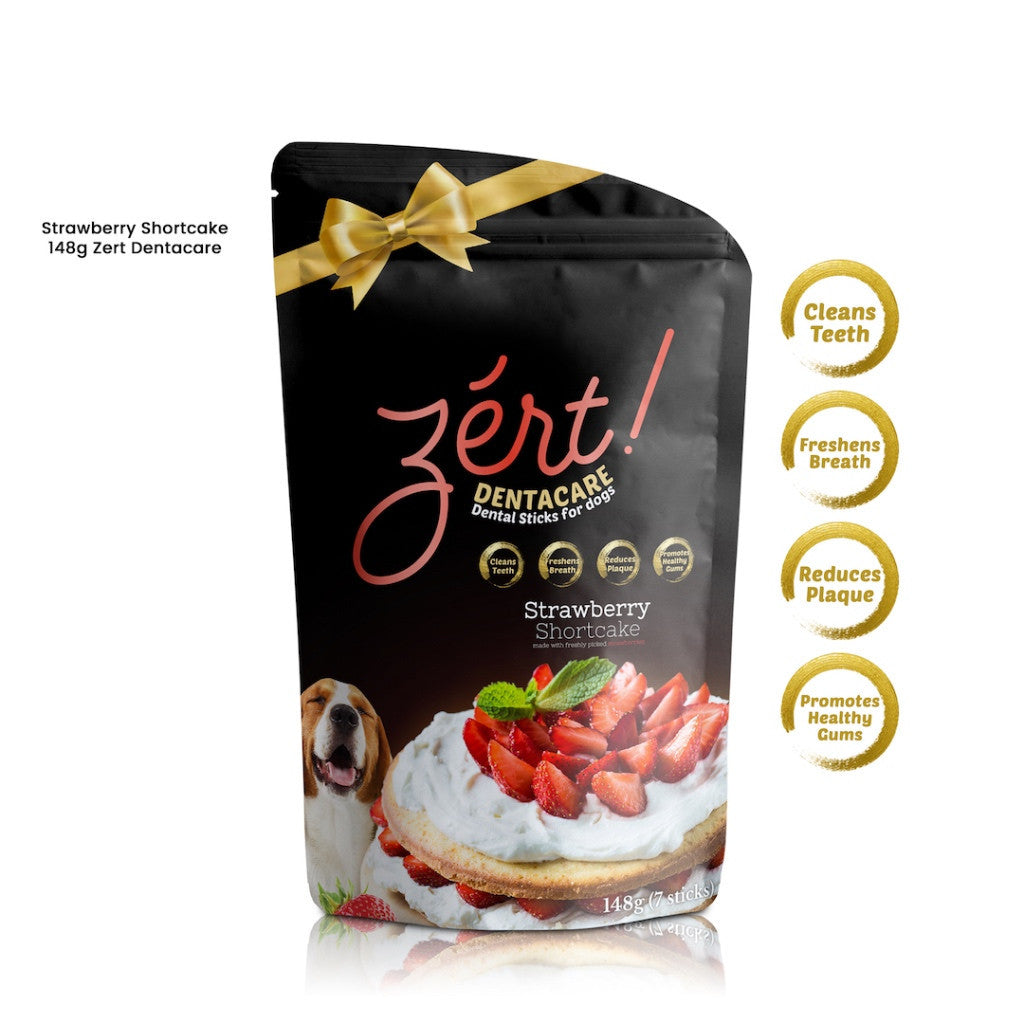 Zert Denta Care 148g Dog Treat Dental Stick Dentastix - Strawberry Shortcake image