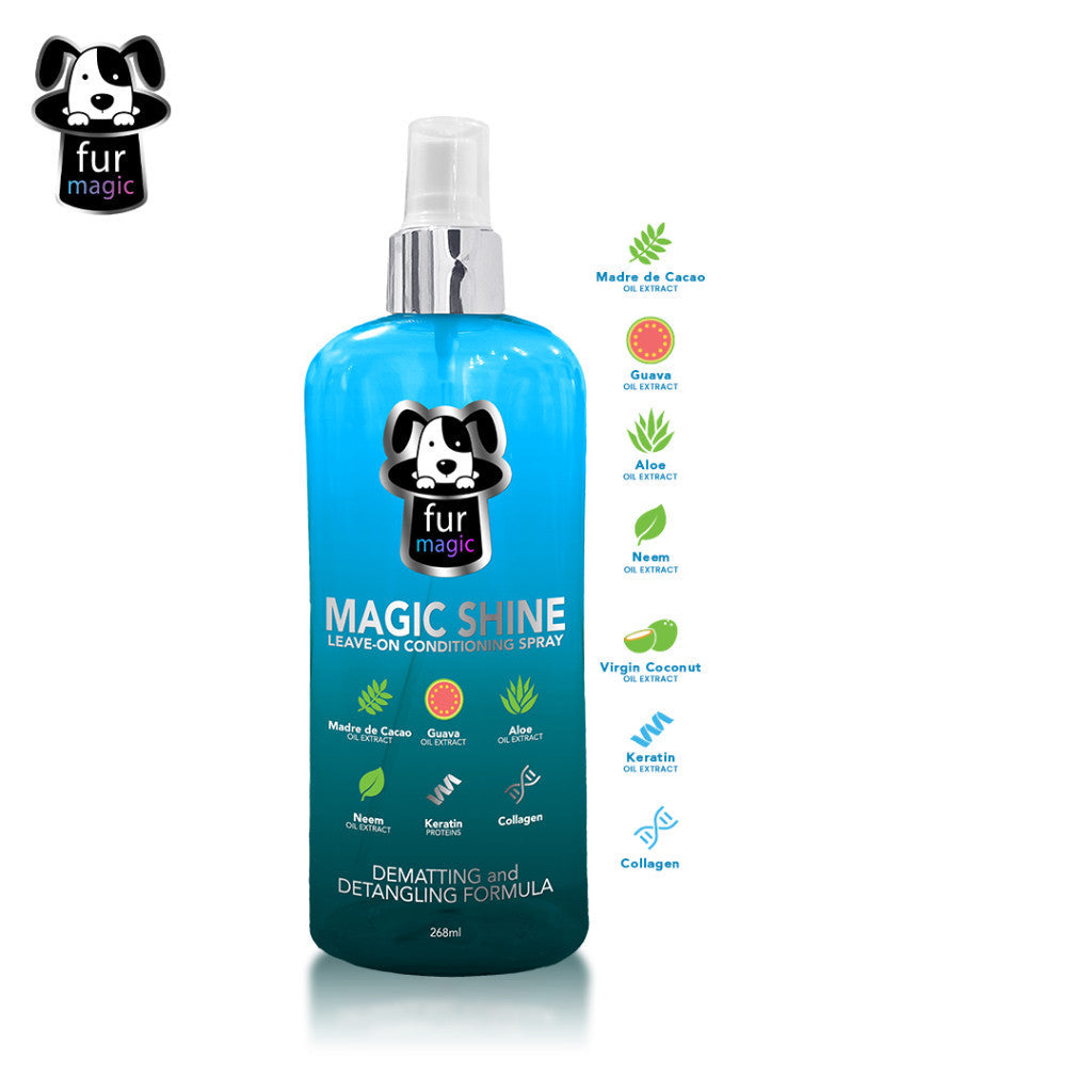 Furmagic Magic Shine Leave-On Conditioning Spray with Detangling and Dematting Formula Spray for Dog image 0