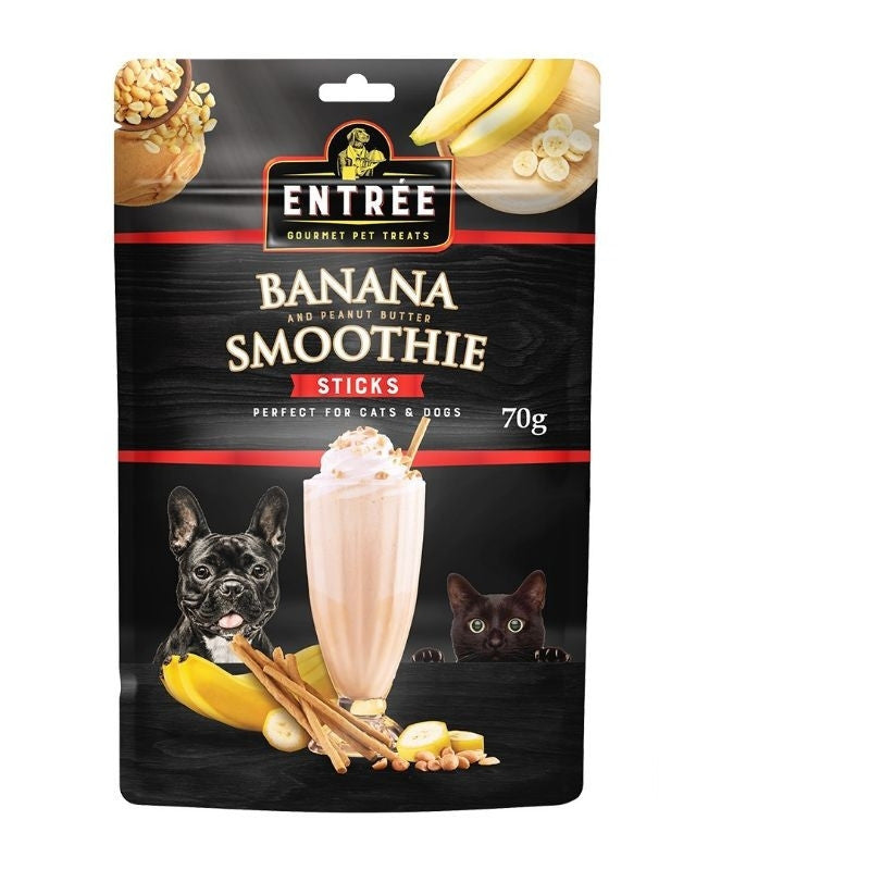 Entree Smoothie Sticks for Dogs and Cats 70g Strawberry Banana mixed Berries Watermelon Melon image 1