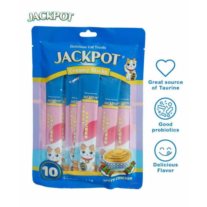 Jackpot Creamy Sticks for Cats - Chicken, Shrimp, Tuna and Salmon image 3