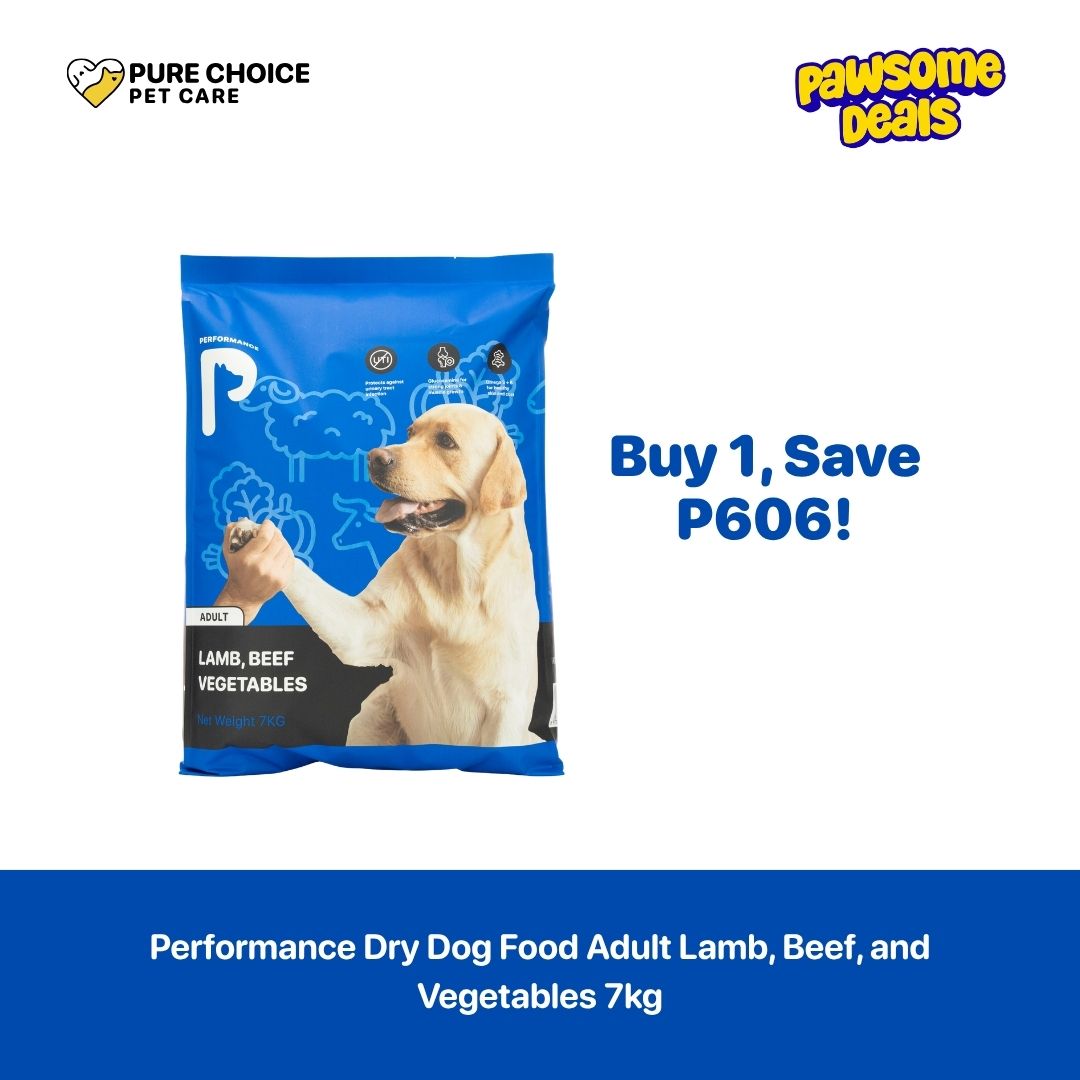 Pure Choice - Performance Dry Dog Food Adult Lamb, Beef, and Vegetables 7kg
