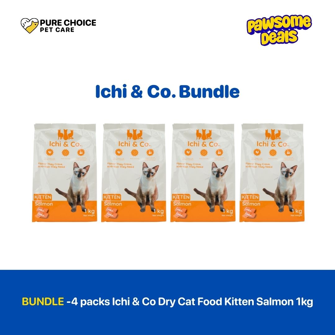 Pure Choice - Bundle Ichi & Co. Dry Cat Food Kitten Salmon 1kg
