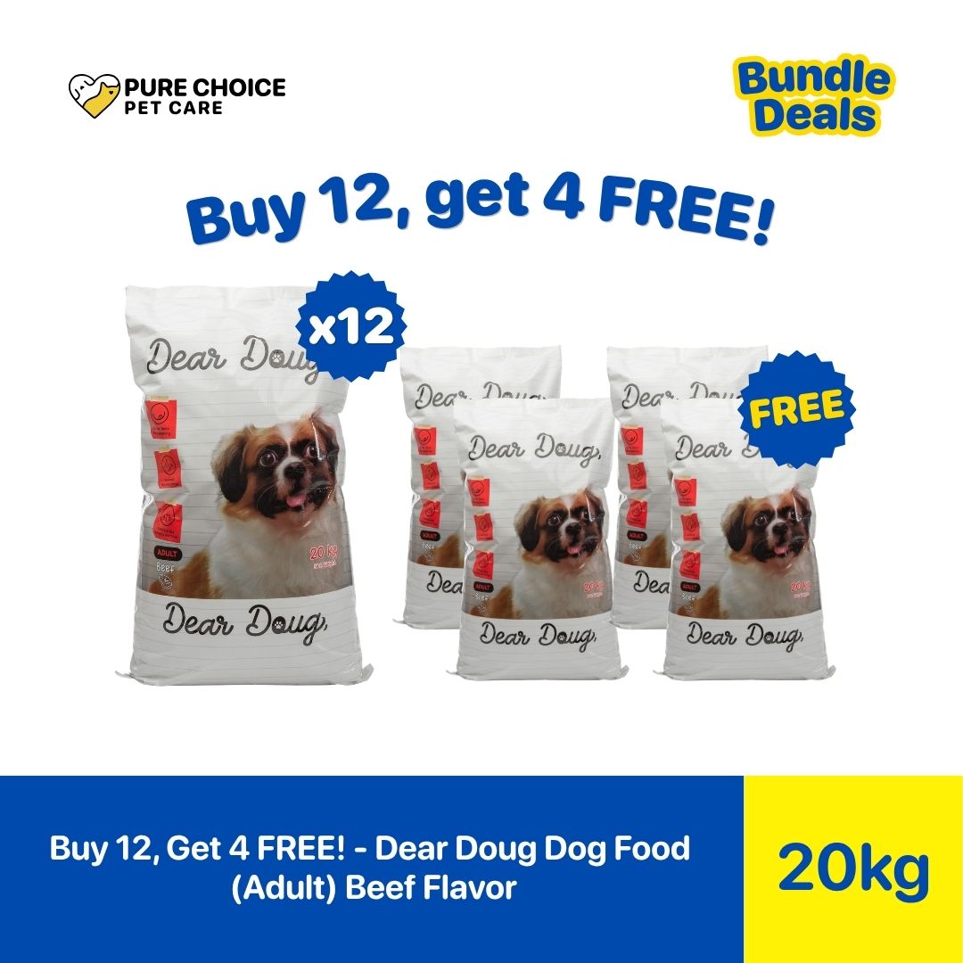 Pure Choice - Buy 12, Get 4 Free Dear Doug Dry Dog Food Beef Flavor 20Kg