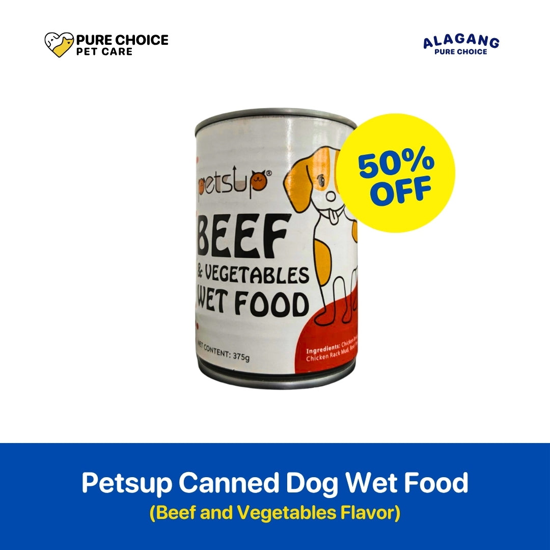 Dist. by Pure Choice - Petsup Canned Dog Wet Food Beef and Vegetables Flavor 375g