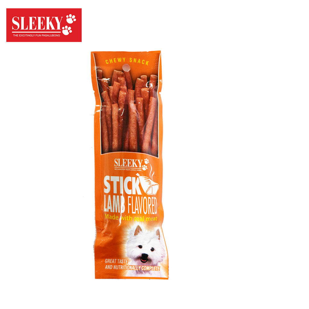 Sleeky Chewy Snack/Strap 175g Dog Treats - lamb stick image