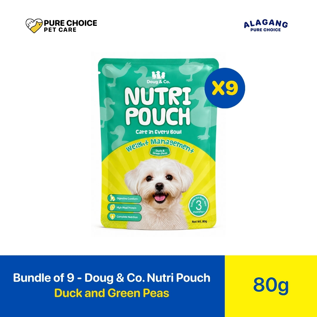 Pure Choice - Bundle of 9 Cans Doug & Co. Nutri Meal Dog Wet Food Duck and Green Peas Flavor 430g