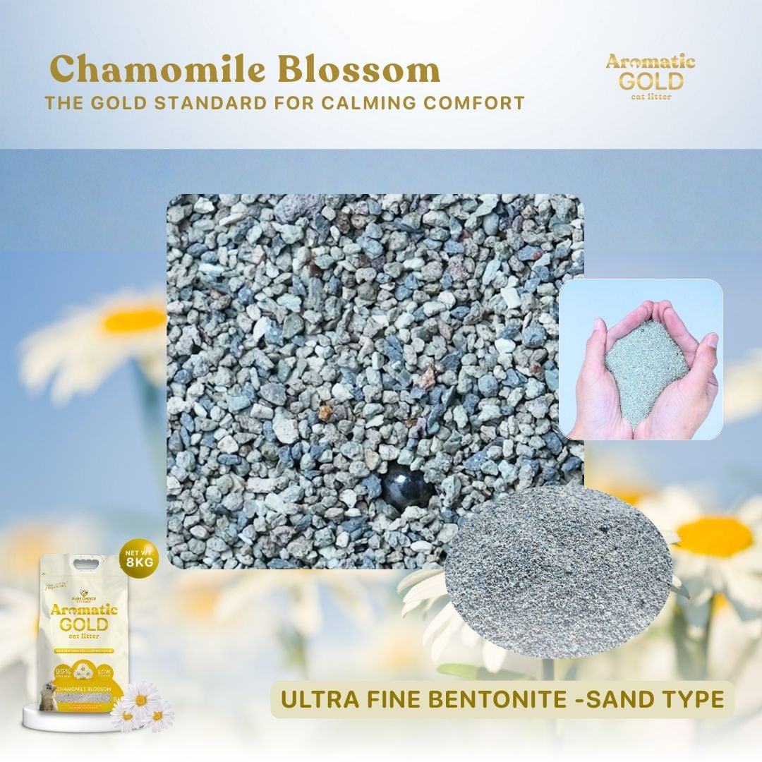 Aromatic GOLD - Sand-like Ultra-Fine Bentonite Chamomile Blossom