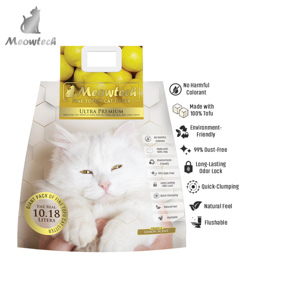 Meowtech Fine Tofu Cat Litter 10.18L image 4