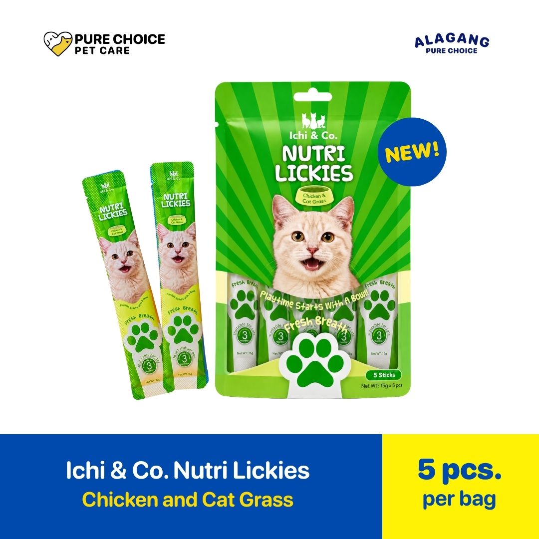 Pure Choice - Ichi & Co. Nutri Lickies Cat Wet Treats Chicken and Cat Grass Flavor 75g