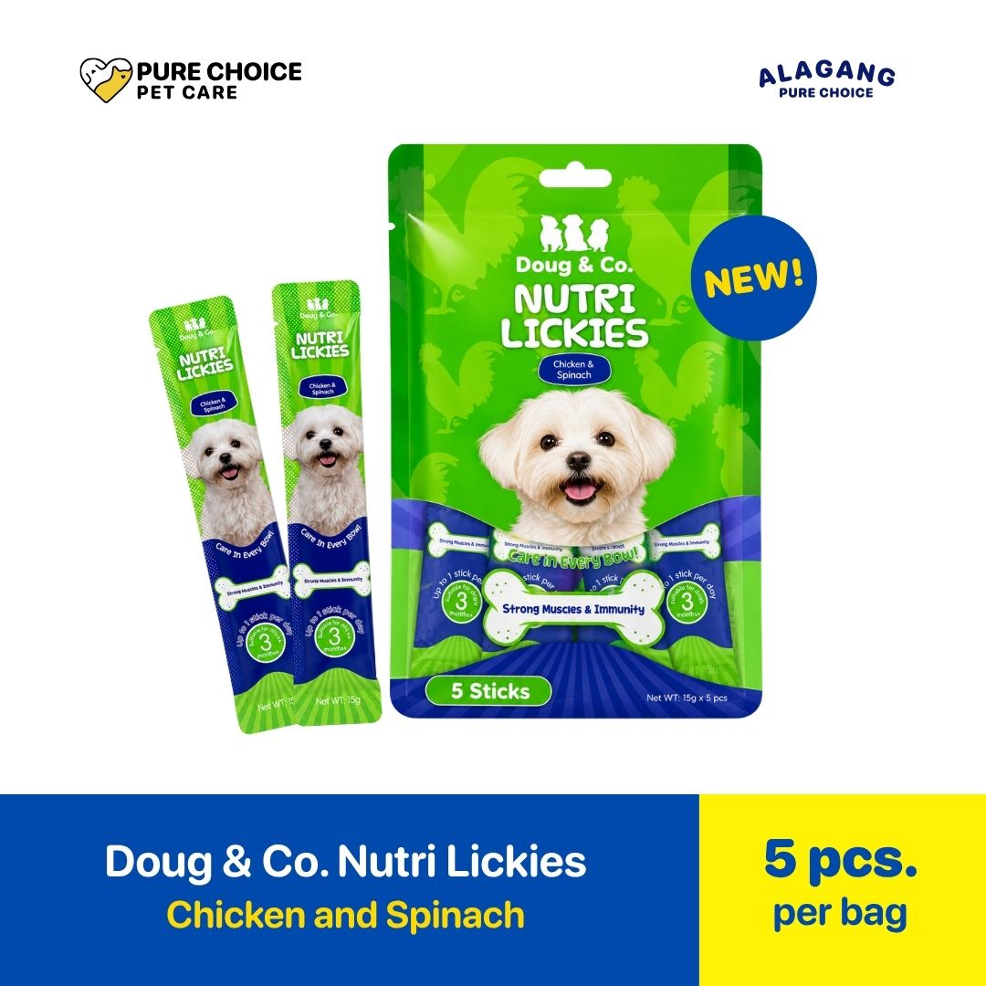 Pure Choice - Doug & Co. Nutri Lickies Dog Wet Treats Chicken and Spinach Flavor 75g