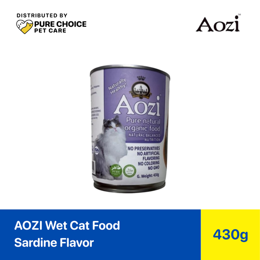 Distributed by Pure Choice - AOZI Wet Cat Food in Can 430g