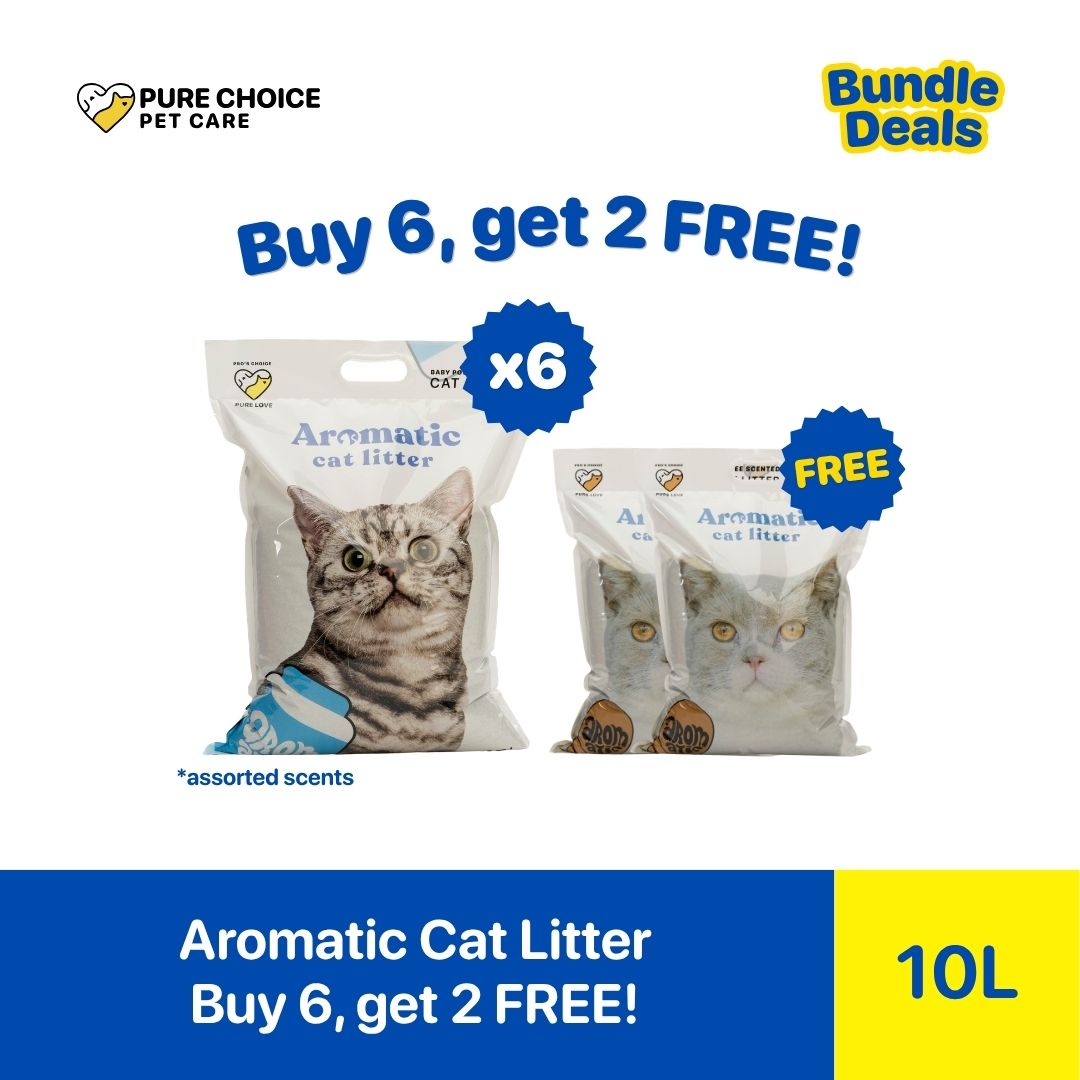 Pure Choice - Buy 6, Get 2 Free Aromatic Cat Litter Assorted Scents 10L/8Kg