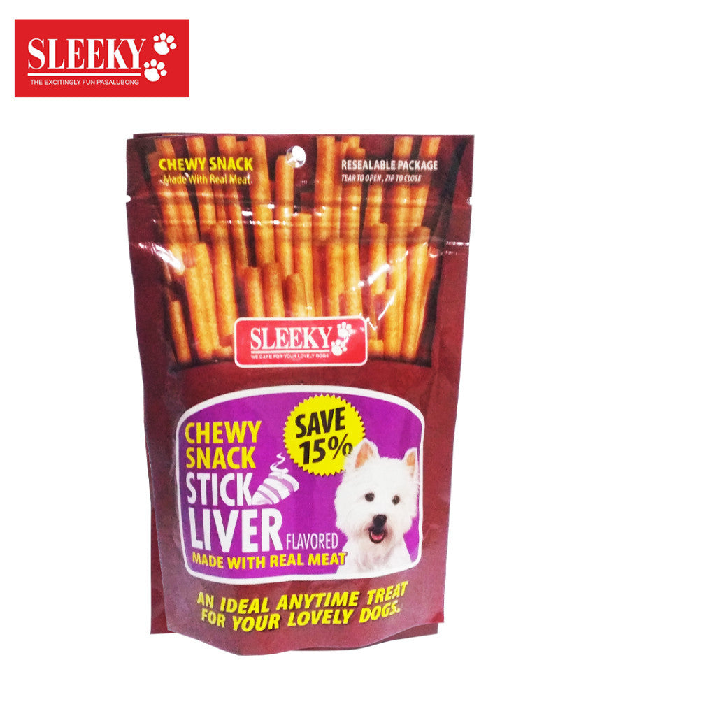 Sleeky Chewy Snack/Strap 175g Dog Treats - liver stick image