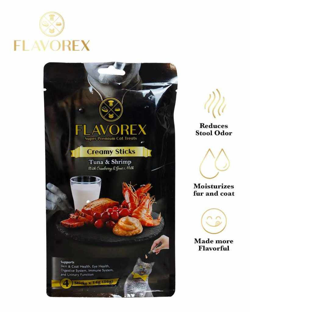Flavorex Creamy Stick 4pcs treats for cats - Chicken, Tuna and Salmon Flavor - Tuna and Chicken image