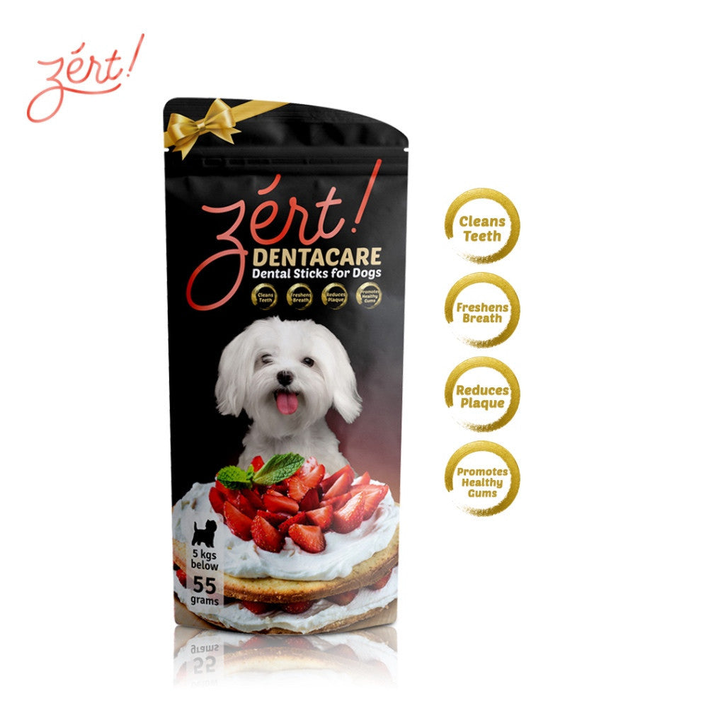 ZERT Premium Dog Desserts Dentacare 55g - Strawberry Shortcake image