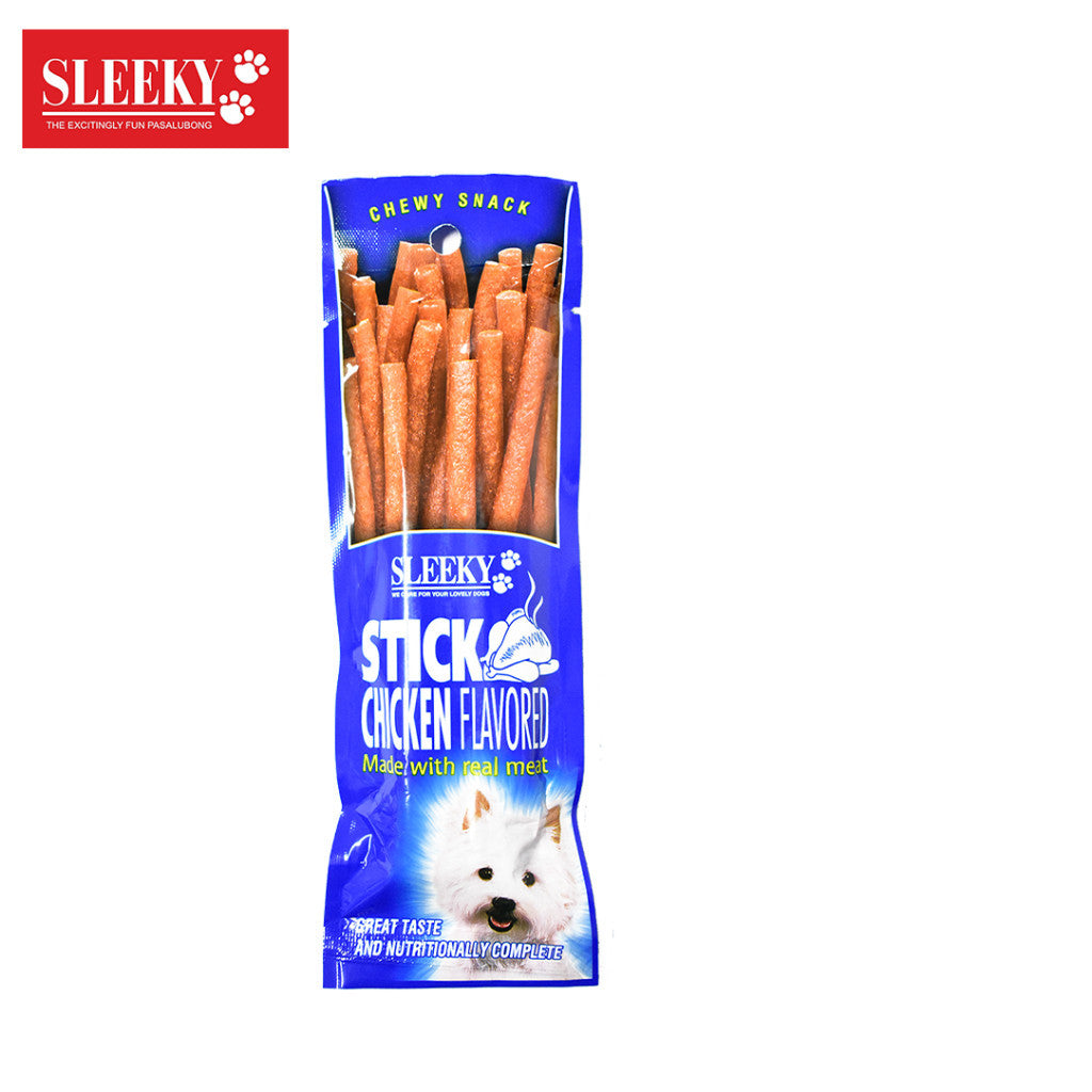 Sleeky Chewy Snack/Strap 175g Dog Treats - chicken stick image
