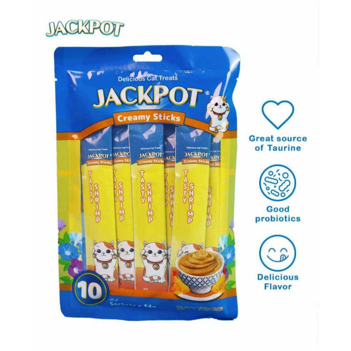 Jackpot Creamy Sticks for Cats - Chicken, Shrimp, Tuna and Salmon image 4