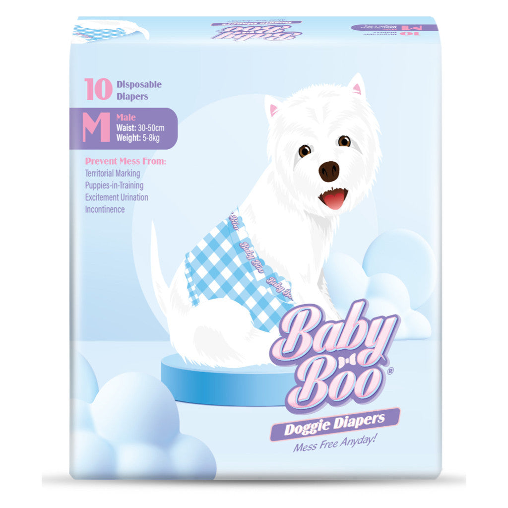 Baby Boo Male Boy Dog Diaper (XS-M) for potty training image 7