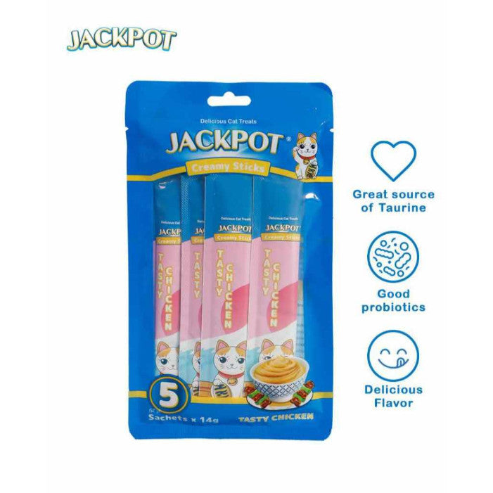 Jackpot Creamy Sticks for Cats - Chicken, Shrimp, Tuna and Salmon image 6