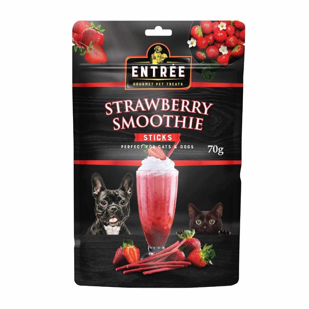 Entree Smoothie Sticks for Dogs and Cats 70g Strawberry Banana mixed Berries Watermelon Melon image 8