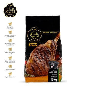 Chef's Special Premium Dog Food Tomahawk Steak Flavor 10kg Puppies Adult or Seniors image 5