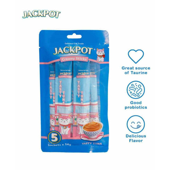 Jackpot Creamy Sticks for Cats - Chicken, Shrimp, Tuna and Salmon image 5