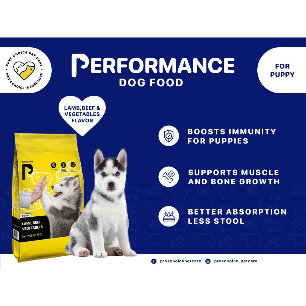 Performance Dog Food: Performance Puppy and Adult Lamb, Beef Vegetables Flavor 7kg image 5