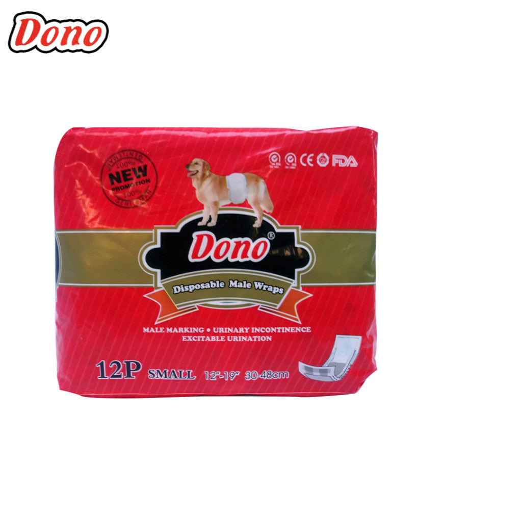 Dono Diapers for Male Dogs and Cats Pet Accessory - S image