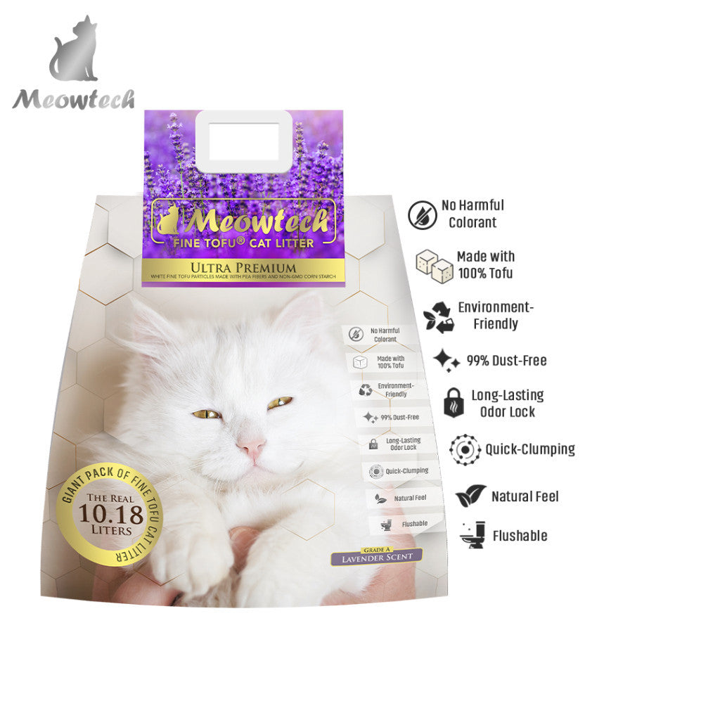Meowtech Fine Tofu Cat Litter 10.18L image 6