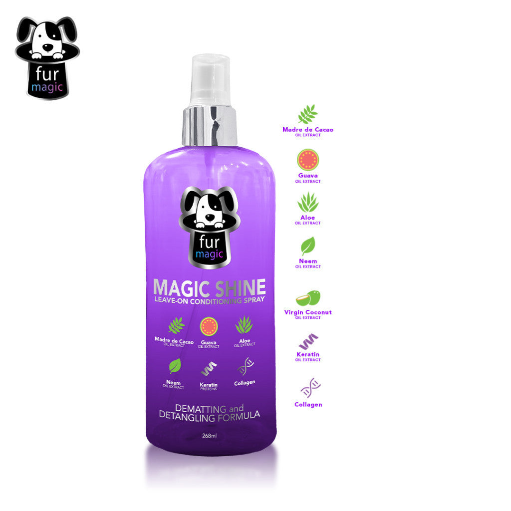 Furmagic Magic Shine Leave-On Conditioning Spray with Detangling and Dematting Formula Spray for Dog image 2