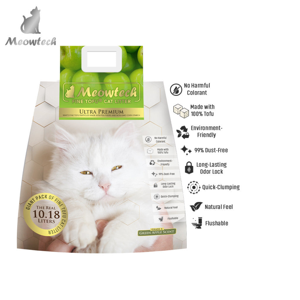 Meowtech Fine Tofu Cat Litter 10.18L image 5