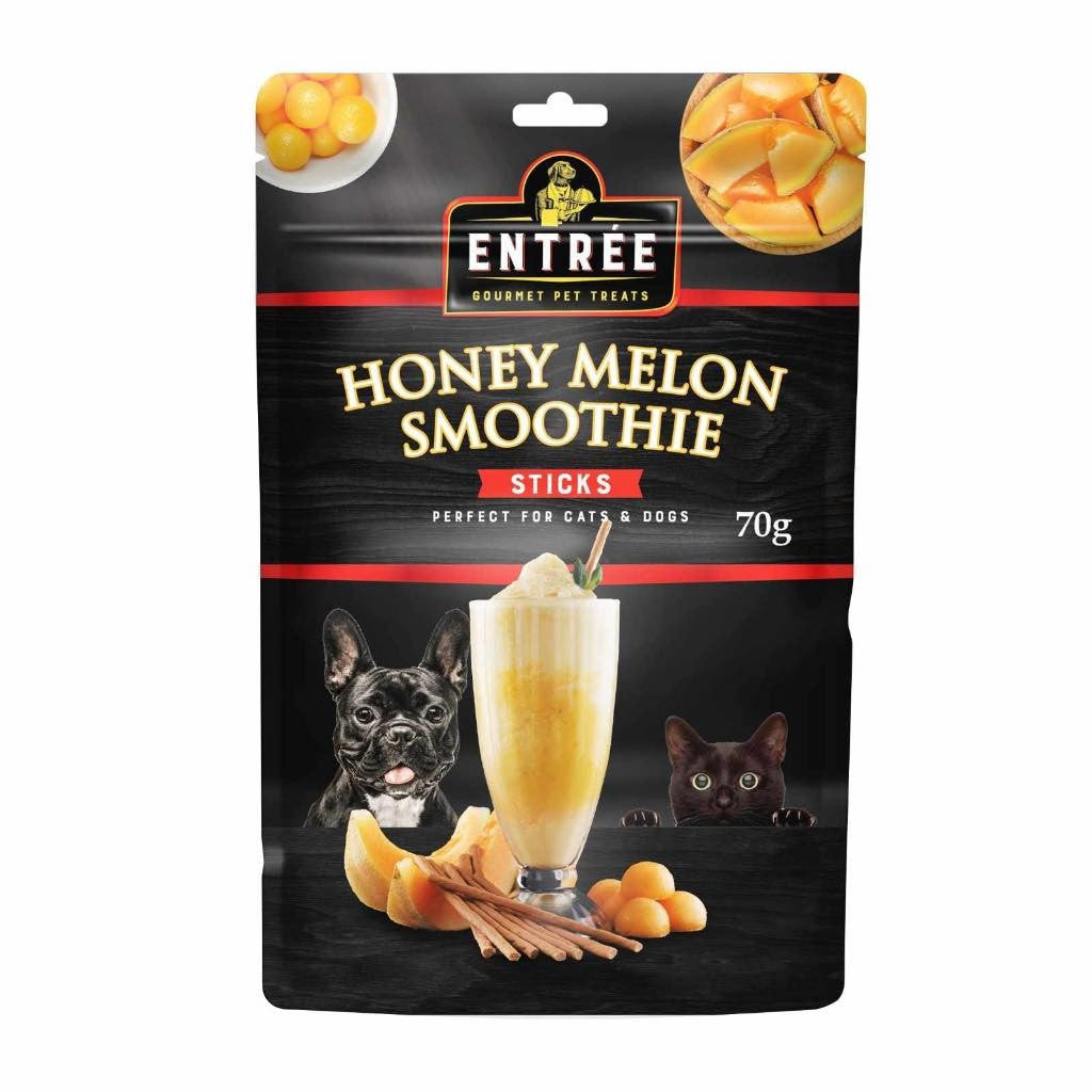 Entree Smoothie Sticks for Dogs and Cats 70g Strawberry Banana mixed Berries Watermelon Melon image 7
