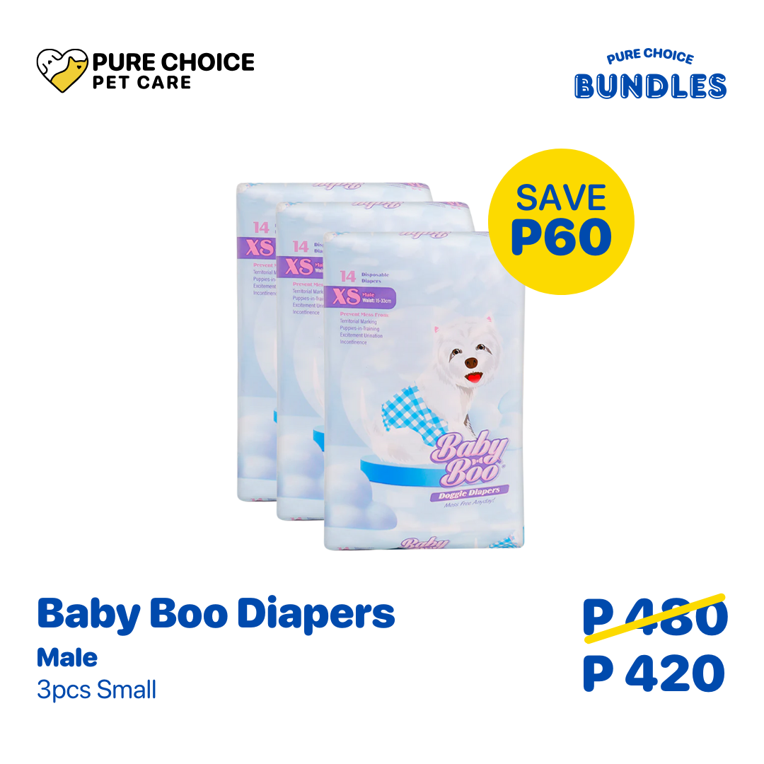 Bundle: Baby Boo Male Boy Dog Diaper 3pcs Small image 0