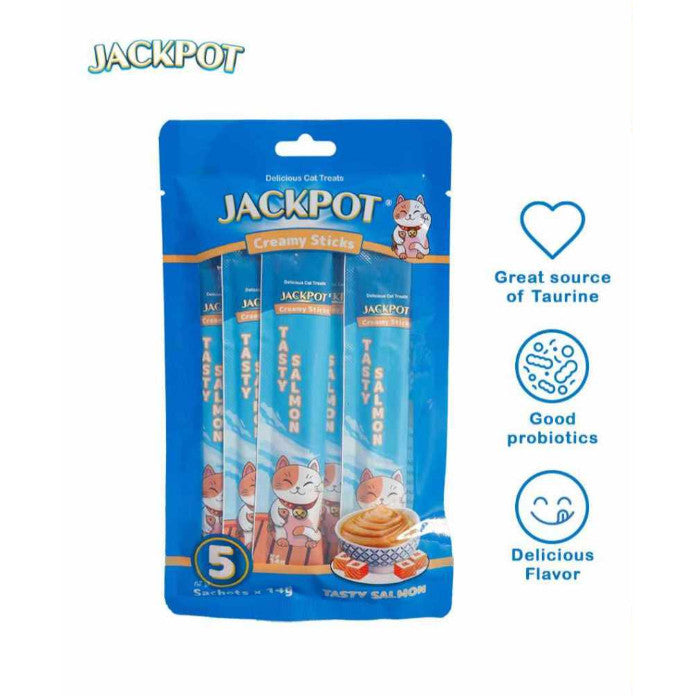 Jackpot Creamy Sticks for Cats - Chicken, Shrimp, Tuna and Salmon image 2