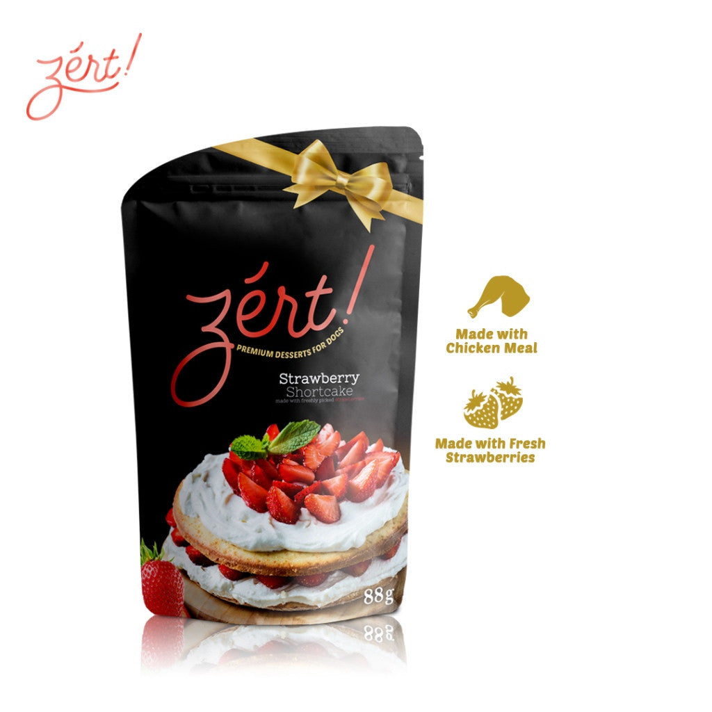 Zert Premium Dessert Treat for Dogs 88g - Strawberry Shortcake image