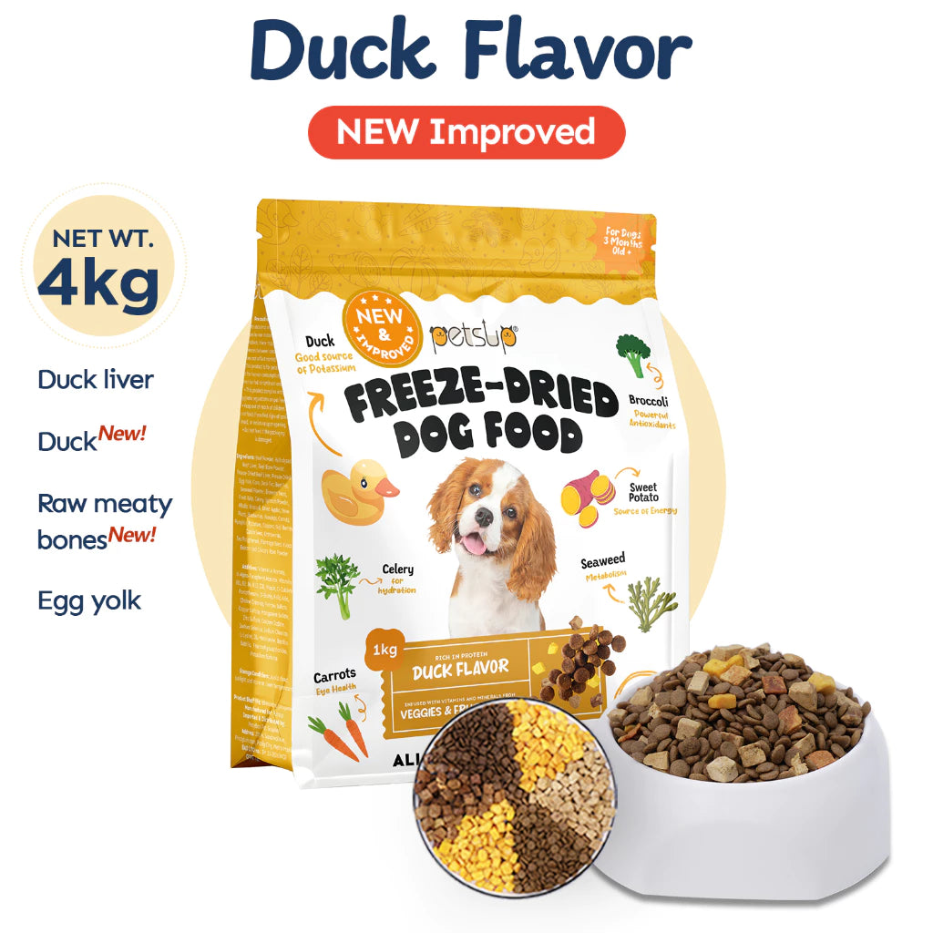 PETSUP FREEZE DRIED DOG FOOD 1KG/4KG