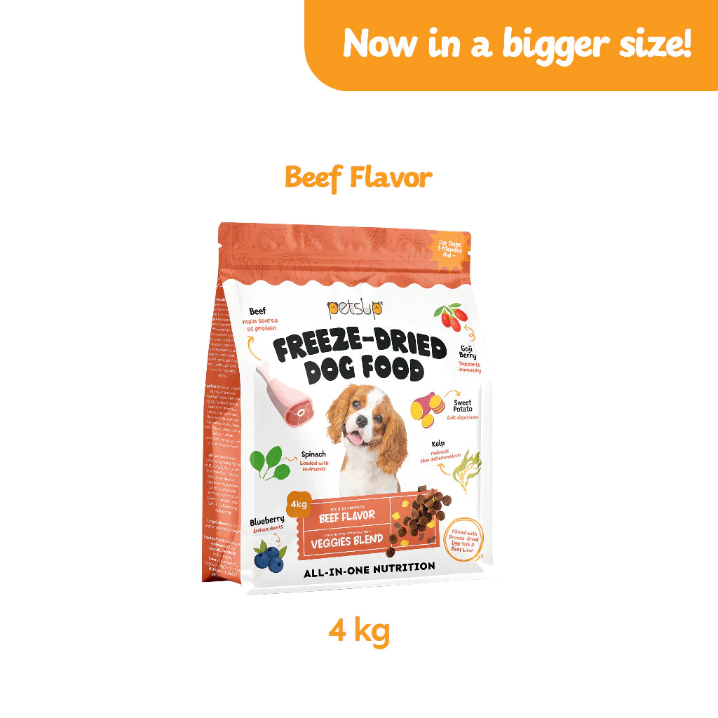 PETSUP FREEZE DRIED DOG FOOD 1KG/4KG