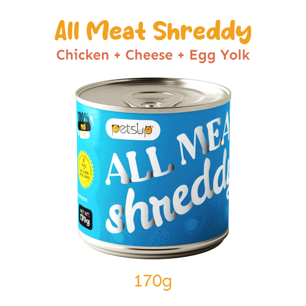 PETSUP ALL MEAT SHREDDY CANNED DOG WET FOOD 170G