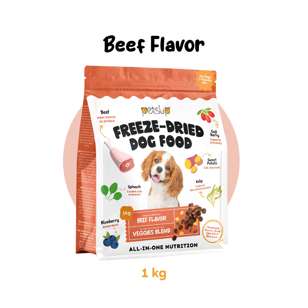 PETSUP FREEZE DRIED DOG FOOD 1KG/4KG