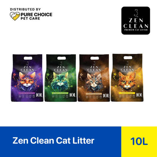 Zen Clean Cat Litter 10L/8kg - Strong Clumping Cat Litter