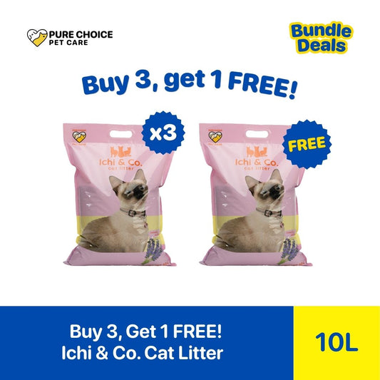 Pure Choice - Buy 3, Get 1 Free Ichi & Co. Cat Litter Assorted Scent 10L/8Kg