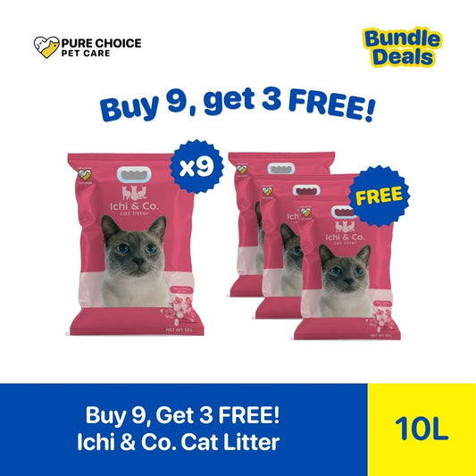 Pure Choice - Buy 9, Get 3 Free Ichi & Co. Cat Litter Assorted Scent 10L/8Kg