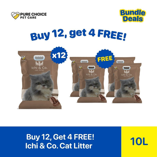 Pure Choice - Buy 12, Get 4 Free Ichi & Co. Cat Litter Assorted Scent 10L/8Kg