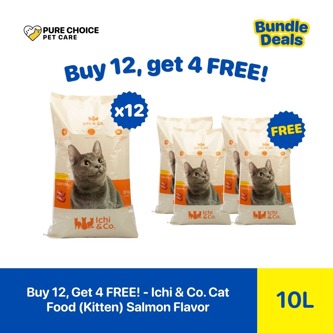 Pure Choice - Buy 12, Get 4 Free Ichi & Co. Dry Cat Food Salmon 20kg