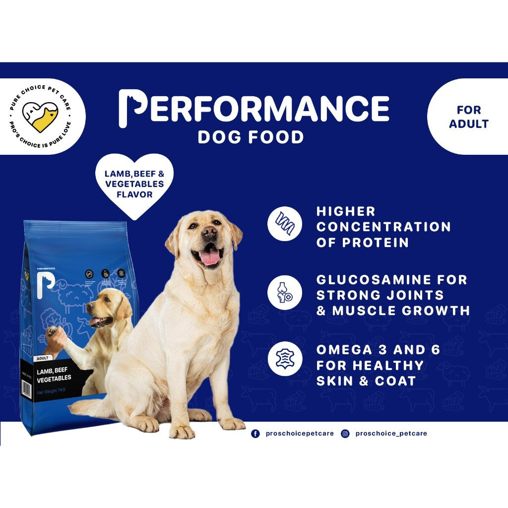 Performance Dog Food: Performance Puppy and Adult Lamb, Beef Vegetables Flavor 1kg image 5