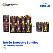 Bundle: 10+ 2  Entree Smoothie 10 Mixed Berries Smoothie + 2 Banana and Peanut Buttter