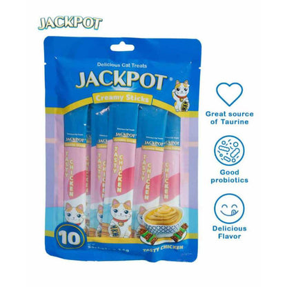 Jackpot Creamy Sticks for Cats - Chicken, Shrimp, Tuna and Salmon image 3