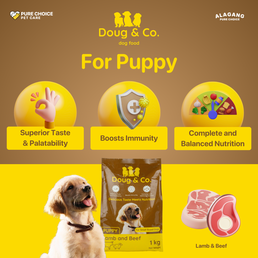 Doug & Co. Dry Dog Food Puppy Lamb & Beef (1kg x 12pcs)