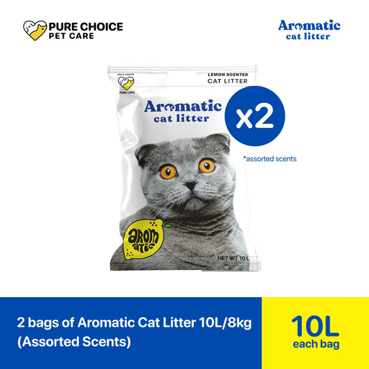 Aromatic Cat Litter 10L/8Kg - Bundle of 2