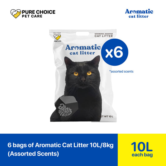 Aromatic Cat Litter 10L/8Kg - Bundle of 6 Bags
